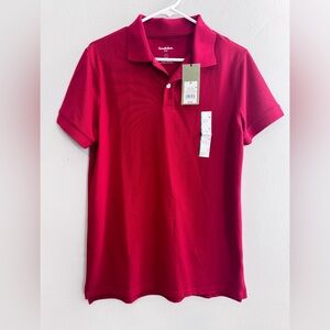 NWT Red collar Polo shirt size M